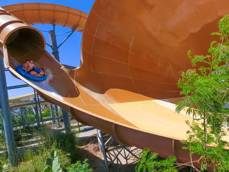 Belek, Antalya, Turkey - May 15, 2021: The Land of Legends theme park in Belek. Magicone adventureのeditorial素材