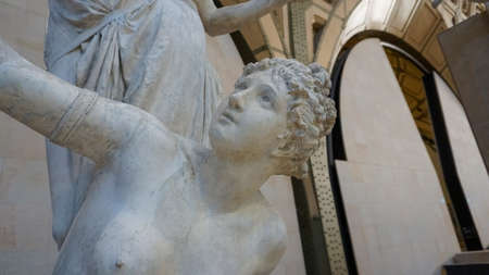 Paris, France - December 30, 2021: Sculpture at Museum d'Orsay. It is housed in the former Gare...