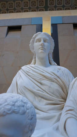 Paris, France - December 30, 2021: Sculpture at Museum d'Orsay. It is housed in the former Gare...
