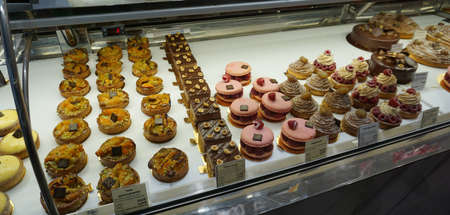 Paris, France - January 01, 2022: View of Eric Kayser bakery in Paris. Eric Kayser is a star baker...