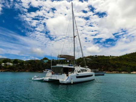 Honeymoon Beach on St. Thomas, USVI in US Virgin Islands - travel concept