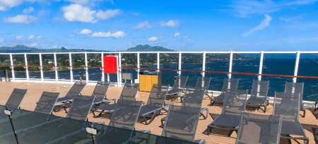 Luxury Cruise Ship Deck on sunny day