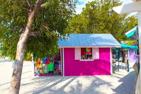 Coco Cay, Bahamas - April 29, 2022: Bahamas souvenir at island Cococay, the private island post that's owned by the Royal Caribbean cruise line where guests can having funのeditorial素材