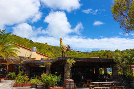 Charlotte Amalie, US Virgin Islands - May 4, 2022: Charlotte Amalie shopping district at portのeditorial素材