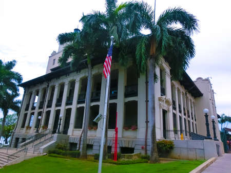 San Juan, Puerto Rico - may 02, 2022: The colorful building in the center of San Juan, Puerto Ricoのeditorial素材