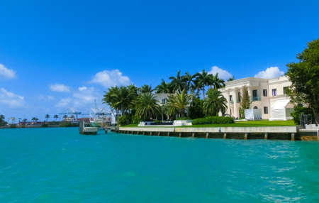 Miami, USA - April 24, 2022: Luxurious mansion in Miami Beach, florida at USA on April 24, 2022のeditorial素材