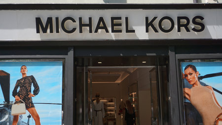 Prague, Czech - May 11, 2022: Michael Kors store in Prague.のeditorial素材