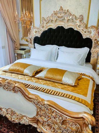 Khmelnitsky, Ukraine - July 07, 2022: Interior of ROYAL PALACE LUXURY HOTEL and SPAのeditorial素材