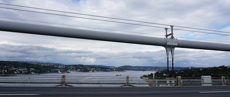 Istanbul, Turkey - September 23, 2022: View from the Bosphorus Bridge in Istanbulのeditorial素材