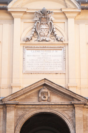 Vatican city, Italy - October 3, 2023: The courtyard of Vatican Museum in Vatican cityのeditorial素材