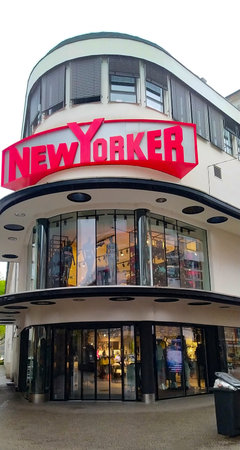 Gelsenkirchen, Germany - April 18, 2024: New Yorker shop on street