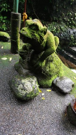 Balinese Sebatu holy water spring at Ubud, Bali at Indonesia