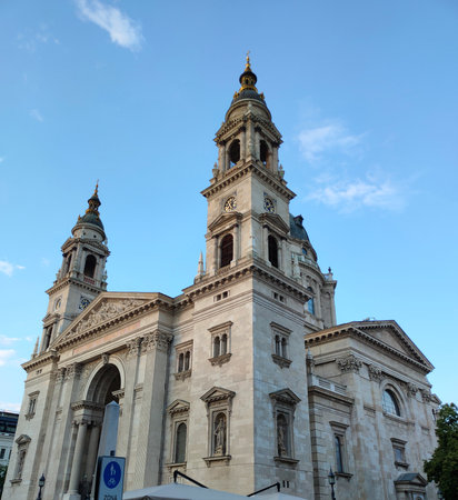 Saint Stephen's Basilica in Budapest's historic centre, Budapest, Hungaryの写真素材