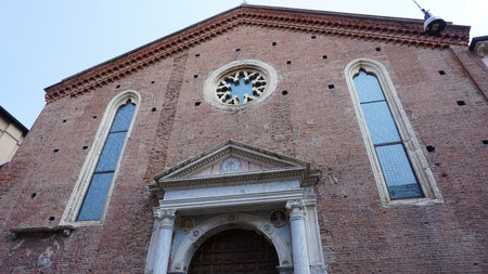 The Santa Maria della Scala church is a religious building in the historical center of Verona.の写真素材