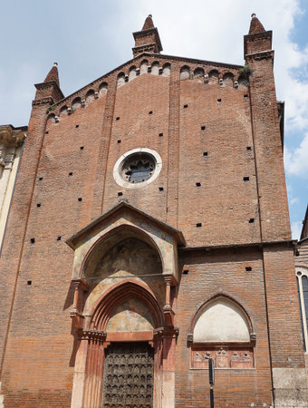 Verona - Church of St. Peter the Martyr or Church of San Giorgettoの写真素材