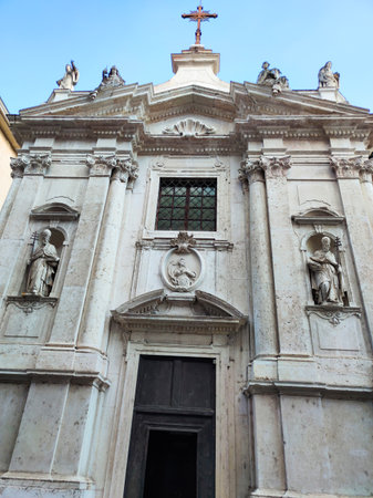 Church of Santa Caterina della Rota in Verona at Italyの写真素材