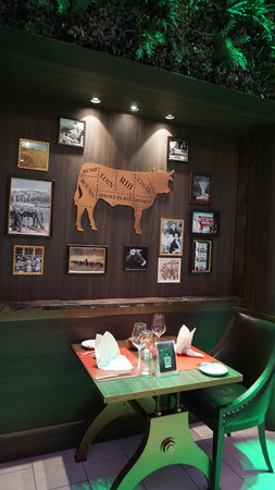 Barcelona, Spain - September 26, 2025: Interior of Restaurant and tables with dishes on board cruise ship MSC World Europa, the big cruise shipのeditorial素材
