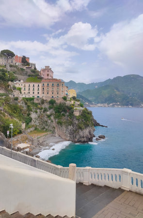 Atrani - Amalfi coast - sea and Lido di Ravello beach