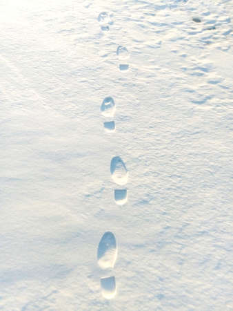 Footprints in the snow