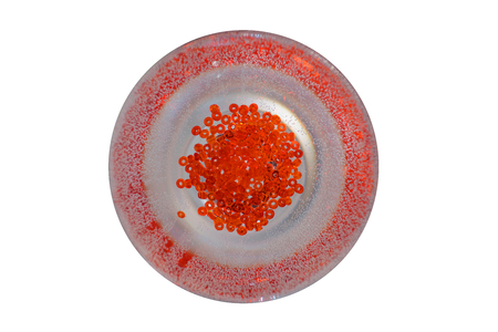 Beads in glassの写真素材