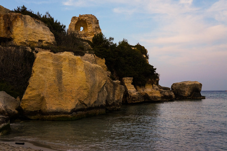 photo taken at a beach during a passegiataの写真素材