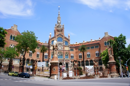 BARCELONA - MAY 28: Hospital de la Santa Creu i de Sant Pau on May 28,2012, Barcelona, Spain            のeditorial素材