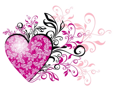 Vector valentines hearts のイラスト素材