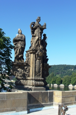 Charles bridge in Prague, Czech Republicのeditorial素材