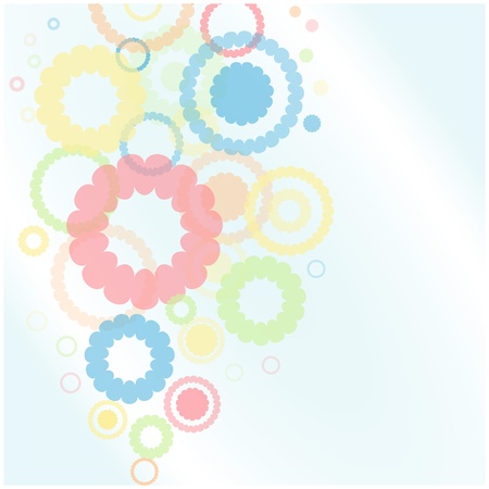 Background with flower shapeのイラスト素材