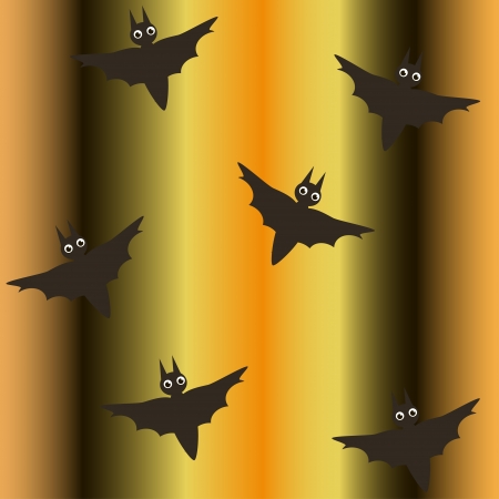 seamless vector  background for halloween  with batsのイラスト素材
