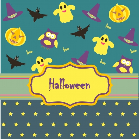 card with  background for halloweenのイラスト素材
