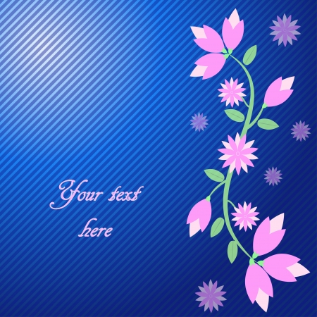 abstract with flowers for web  site or bussiness presentationのイラスト素材