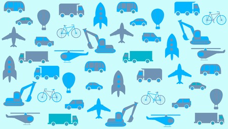 transport seamless backgroundのイラスト素材