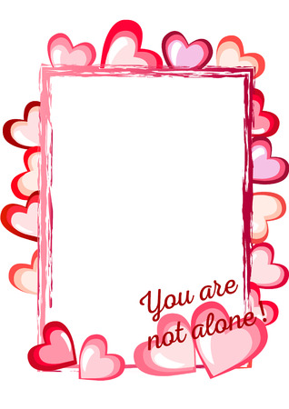 Happy valentines day card.のイラスト素材