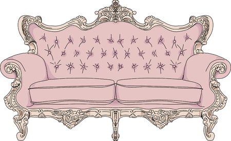 Vintage sofa.のイラスト素材