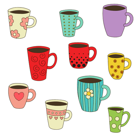 Coffee Mugsのイラスト素材