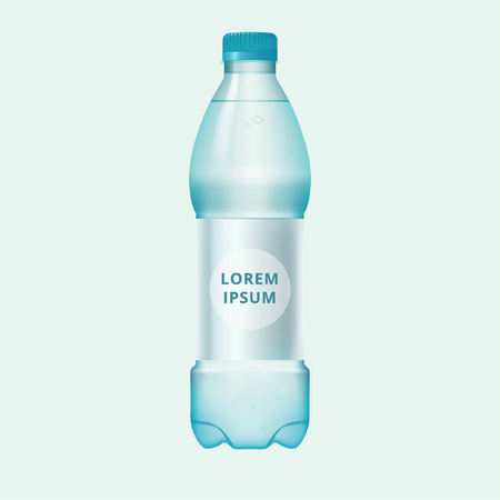 Drinking water bottle with label under your brandのイラスト素材