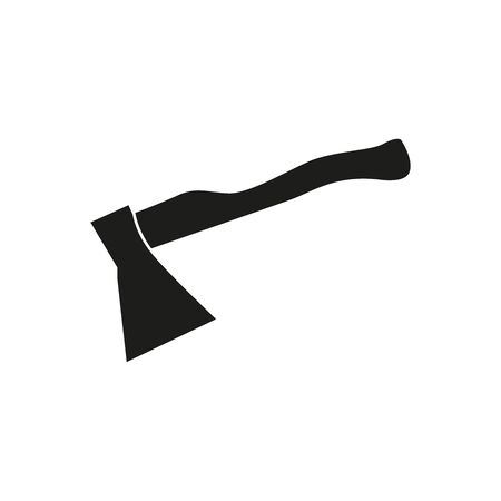 Icon of an ax. Simple vector illustration on a white background.のイラスト素材