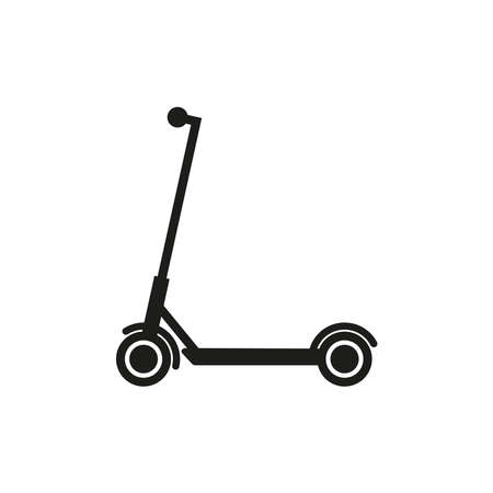 Scooter icon. Simple vector illustration on a white background.のイラスト素材