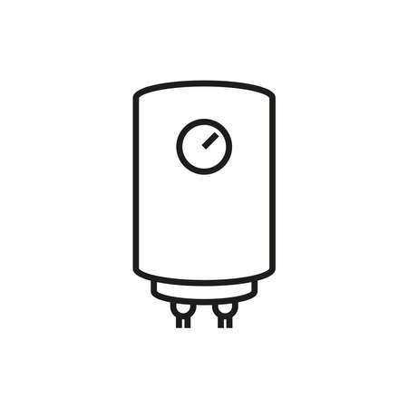 Water heater icon. Simple linear vector illustration.のイラスト素材