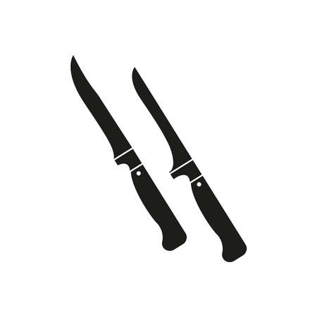 Icon of a knife. Simple vector illustration on a white background.のイラスト素材