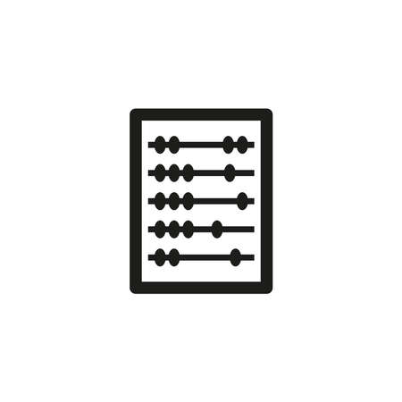 The abacus icon. Simple vector illustration on a white background.のイラスト素材