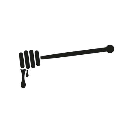 Honey stick icon. Simple vector illustration on a white background.のイラスト素材