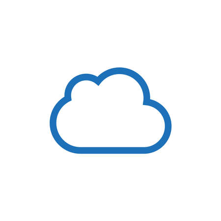 cloud icon. Simple linear vector illustration on a white background.
