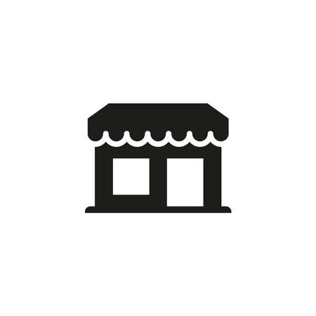 store icon. Simple flat vector illustration on a white background.のイラスト素材