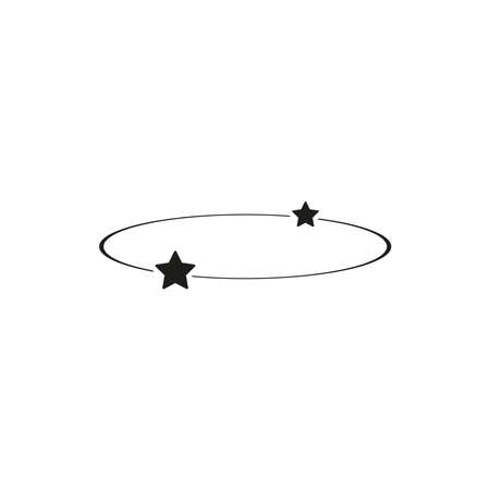 The star icon. Simple vector illustration on a white background.のイラスト素材