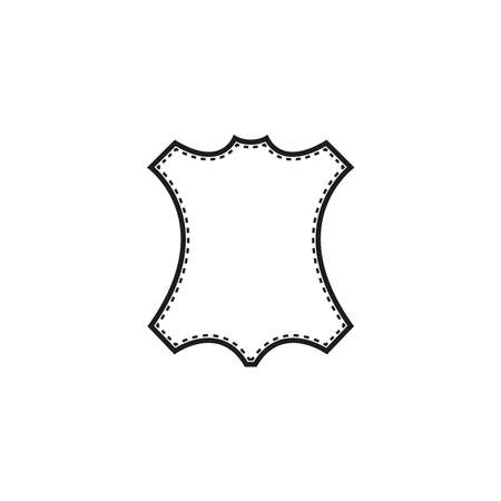 Leather goods icon. Linear image. Simple flat vector illustration on a white background.のイラスト素材