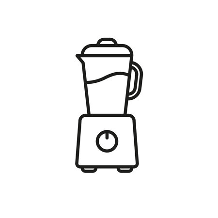 blender icon. Linear image. Simple flat vector illustration on a white background.のイラスト素材