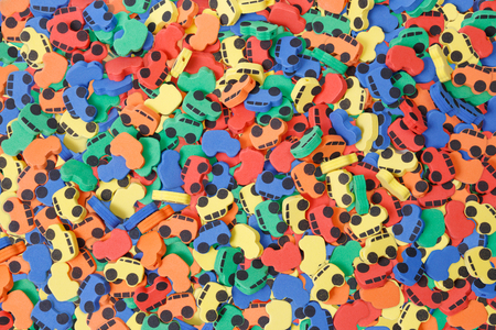 Textured children's toys.の写真素材