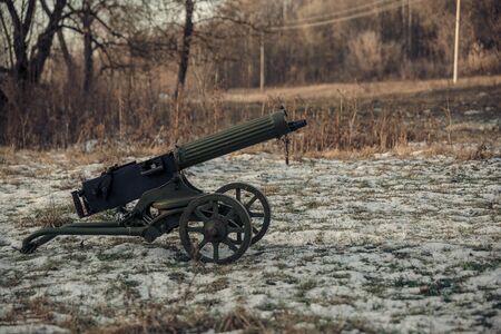 A Machine gun Maxim in service with the Soviet Red Army